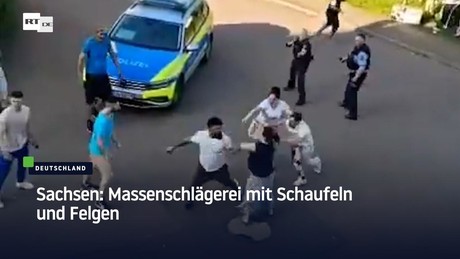 Sachsen: Massenschlägerei mit Schaufeln und Felgen