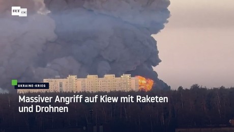 Massiver Angriff auf Kiew mit Raketen und Drohnen