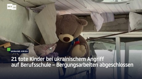 21 tote Kinder bei ukrainischem Angriff auf Berufsschule – Bergungsarbeiten abgeschlossen