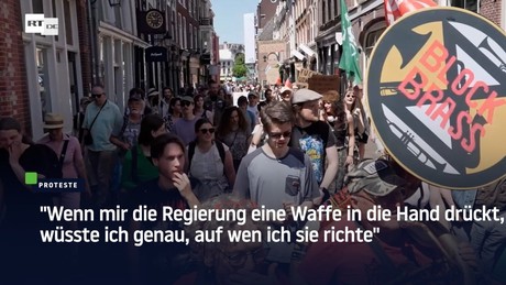 "Die NATO ist kein Verteidigungspakt": Proteste in Utrecht gegen Militarisierung der Niederlande