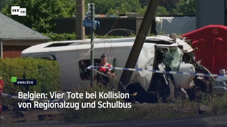 Belgien: Vier Tote bei Kollision von Regionalzug und Schulbus
