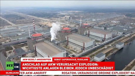Kiew greift erneut AKW Saporoschje an – Explosion und Schaden am Reaktorblock