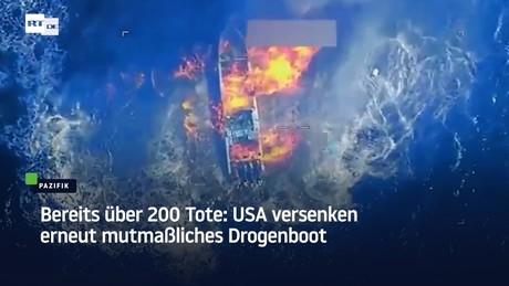 Bereits über 200 Tote: USA versenken erneut mutmaßliches Drogenboot