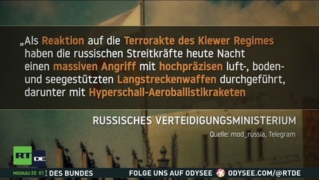 Russland meldet massive Vergeltungsschläge auf Ukraine