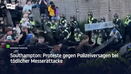 Southampton: Proteste gegen Polizeiversagen bei tödlicher Messerattacke