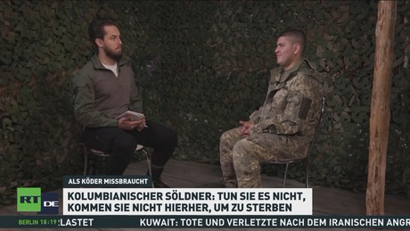 Ukraine-Krieg: RT organisiert Videoschalte zwischen gefangenem Kolumbianer und Familie