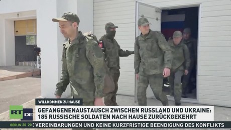 Gefangenenaustausch: 185 russische Soldaten nach Hause zurückgekehrt