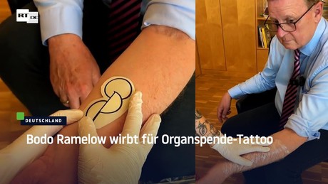 Bodo Ramelow wirbt für Organspende-Tattoo
