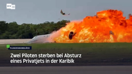 Zwei Piloten sterben bei Absturz eines Privatjets in der Karibik