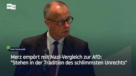 Merz empört mit Nazi-Vergleich zur AfD: "Stehen in der Tradition des schlimmsten Unrechts"