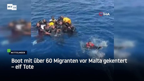 Boot mit über 60 Migranten vor Malta gekentert – elf Tote