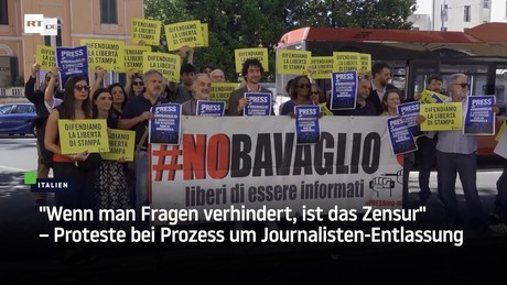 "Wenn man Fragen verhindert, ist das Zensur" – Proteste bei Prozess um Journalisten-Entlassung