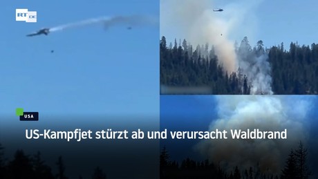 US-Kampfjet stürzt ab und verursacht Waldbrand