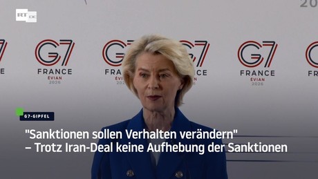 "Sanktionen sollen Verhalten verändern" – Trotz Iran-Deal keine Aufhebung der Sanktionen