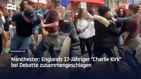 Manchester: Englands 17-Jähriger "Charlie Kirk" bei Debatte zusammengeschlagen