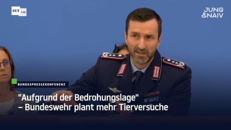 "Aufgrund der Bedrohungslage" – Bundeswehr plant mehr Tierversuche