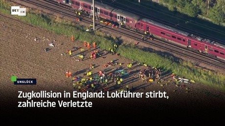 Zugkollision in England: Lokführer stirbt, zahlreiche Verletzte
