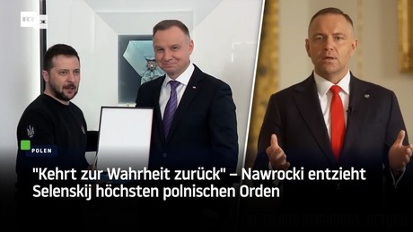 "Kehrt zur Wahrheit zurück" – Nawrocki entzieht Selenskij höchsten polnischen Orden