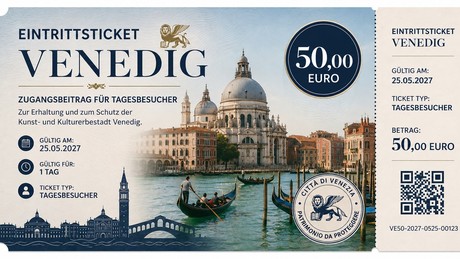 Venedig: Tagesticket könnte bald 50 Euro kosten