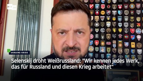 Selenskij droht Weißrussland: "Wir kennen jedes Werk, das für Russland und diesen Krieg arbeitet"
