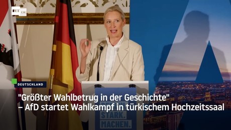 "Größter Wahlbetrug in der Geschichte" – AfD startet Wahlkampf in türkischem Hochzeitssaal