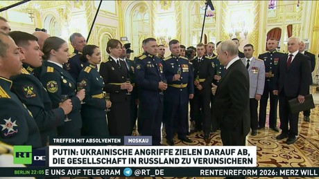Putin: Kiew greift zivile Infrastruktur wegen militärischer Rückschläge gezielt an