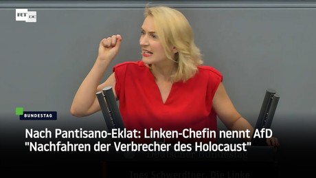 Nach Pantisano-Eklat: Linken-Chefin nennt AfD "Nachfahren der Verbrecher des Holocaust"