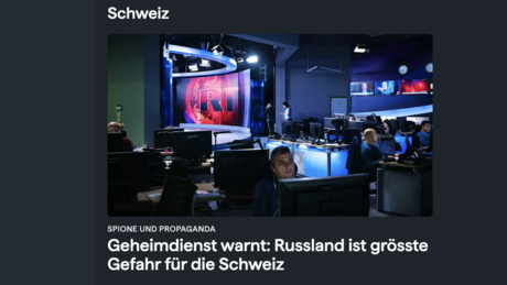 Schweiz sieht RT DE als akute Bedrohung