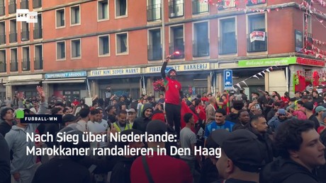 Nach Sieg über Niederlande: Marokkaner randalieren in Den Haag