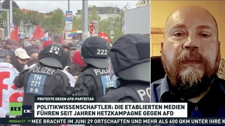 Gewalt, Blockaden, Parteitag: Erfurt im Zeichen des Anti-AfD-Protests