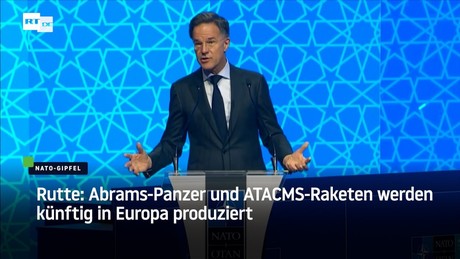 Rutte: Abrams-Panzer und ATACMS-Raketen werden künftig in Europa produziert