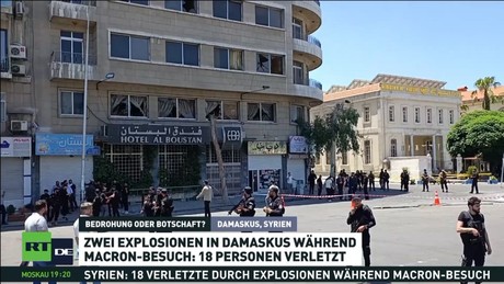 Macron in Syrien: Explosionen nahe seinem Hotel