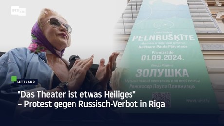 "Das Theater ist etwas Heiliges" – Protest gegen Russisch-Verbot in Riga