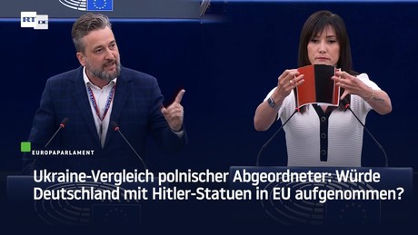 Ukraine-Vergleich polnischer Abgeordneter: Würde Deutschland mit Hitler-Statuen in EU aufgenommen?