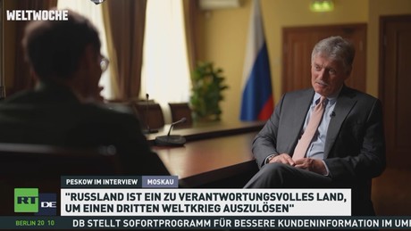 Kremlsprecher Peskow im Gespräch mit Roger Köppel