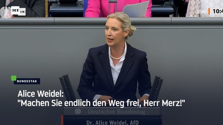 Alice Weidel: "Machen Sie endlich den Weg frei, Herr Merz!"