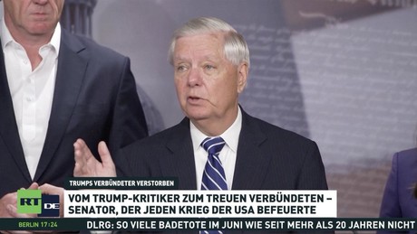 Schock in Washington: US-Senator Lindsey Graham ist tot