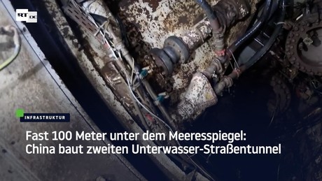 Fast 100 Meter unter dem Meeresspiegel: China baut zweiten Unterwasser-Straßentunnel