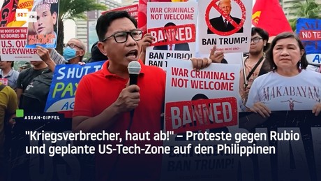 "Kriegsverbrecher, haut ab!" – Proteste gegen Rubio und geplante US-Tech-Zone auf den Philippinen