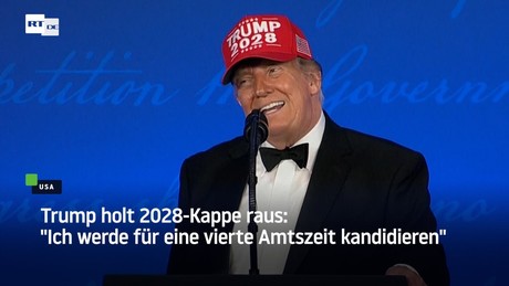 Trump holt 2028-Kappe raus: "Ich werde für eine vierte Amtszeit kandidieren"