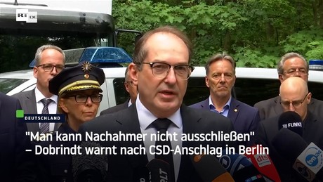 "Man kann Nachahmer nicht ausschließen" – Dobrindt warnt nach CSD-Anschlag in Berlin