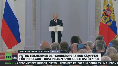 Putin: "Das russische Volk lässt sich niemals und von niemandem brechen"