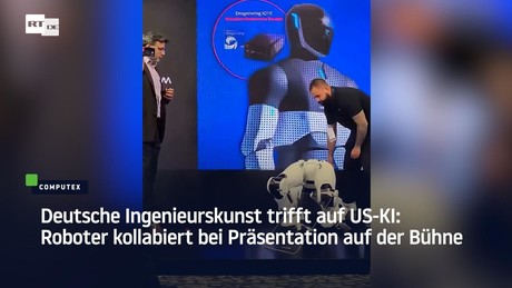 Deutsche Ingenieurskunst trifft auf US-KI: Roboter kollabiert bei Präsentation auf der Bühne