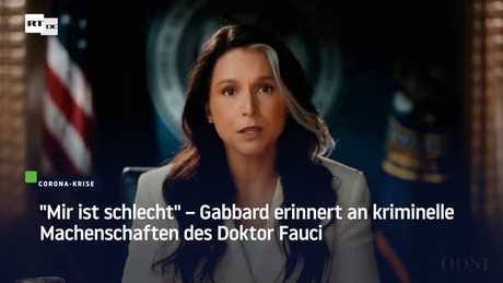 "Mir ist schlecht" – Gabbard erinnert an kriminelle Machenschaften des Doktor Fauci