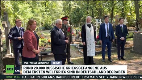 Russland erinnert in Berlin an gefallene Soldaten des Ersten Weltkriegs
