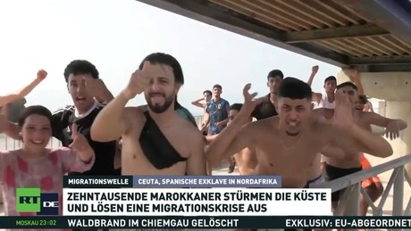 Migrationswelle in Spanien: Zehntausende Marokkaner stürmen die Küste