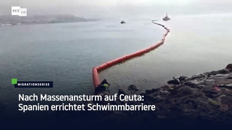 Nach Massenansturm auf Ceuta: Spanien errichtet Schwimmbarriere