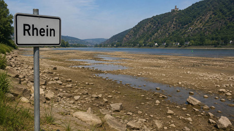 Niedrigwasser des Rheins bedroht Wirtschaftswachstum