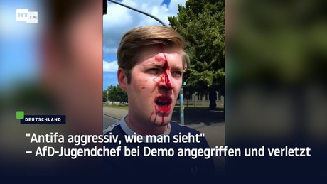 "Antifa aggressiv, wie man sieht" – AfD-Jugendchef bei Demo angegriffen und verletzt