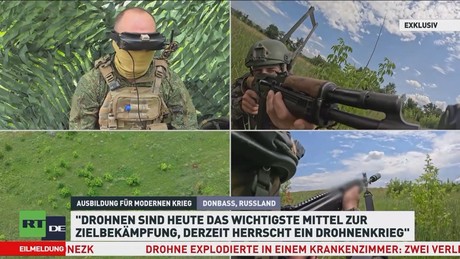 Exklusiv: Russische Soldaten trainieren im Donbass für den Drohnenkrieg
